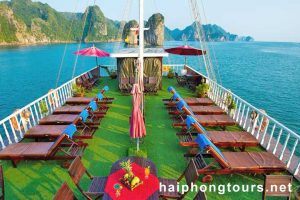 Sundeck view Halong Grayline Cruise