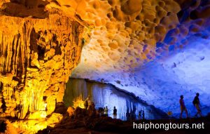 colorful limestones in Sung sot cave